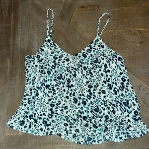 blue leopard print tank!